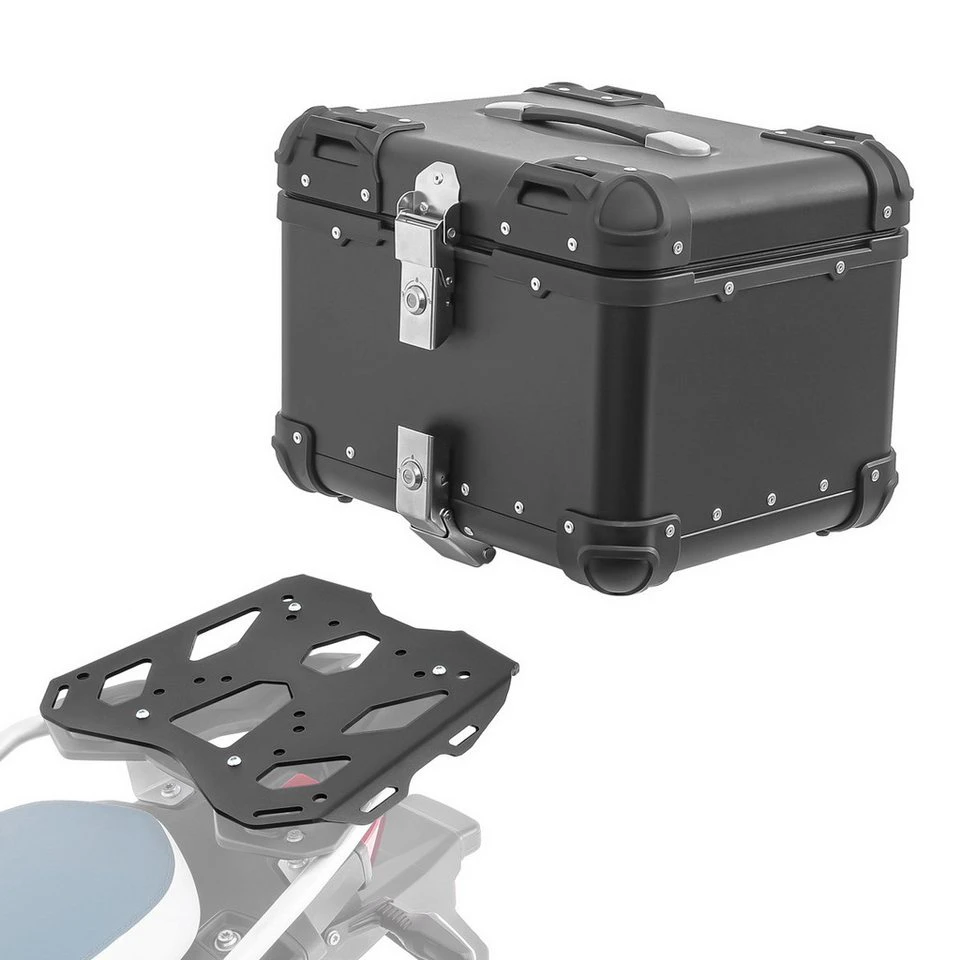Bagtecs Alu Topcase XS45 Set mit Gepäckbrücke BMW F 750 / 850 GS 18-23 45 Liter
