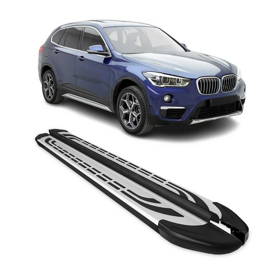 OMAC Trittbretter BMW X1 F48 2015-2022 Aluminium 2-tlg. rutschfest