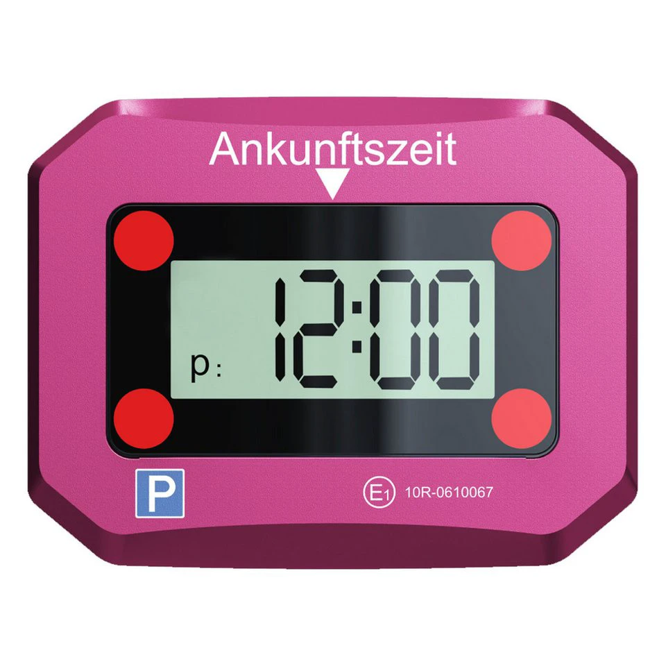 Miraval elektronische Parkscheibe Pink 102 x 79 x 23,5 mm