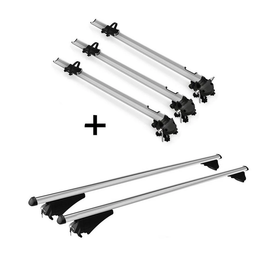 VDP Dachfahrradträger Bike Pro 3x mit Relingträger Tiger XL Audi A3 8VA Sportback ab 13