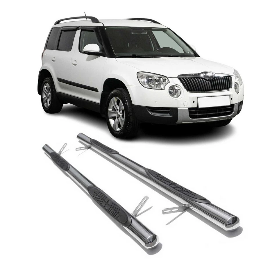 OMAC Trittbretter für Skoda Yeti 2009-2017 Edelstahl 2-tlg.