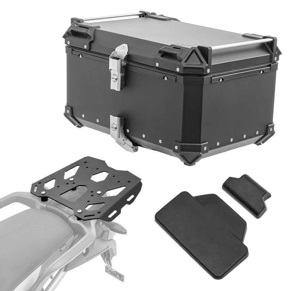 Bagtecs Topcase Set Alu Topcase Gepäckbrücke für Triumph Tiger 900 GT / Pro
