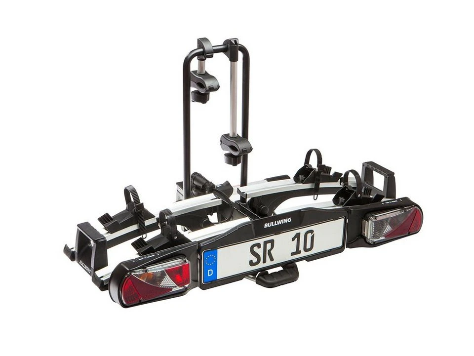 Bullwing Kupplungsfahrradträger SR10 für 2 Fahrräder Anhängerkupplung Stahl Aluminium