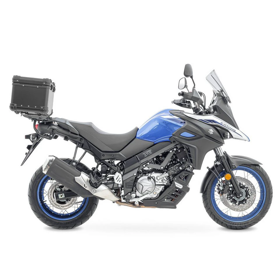 Bagtecs Alu Topcase XS45 Set Gepäckbrücke Suzuki V-Strom 650 XT 17-25 45 Liter