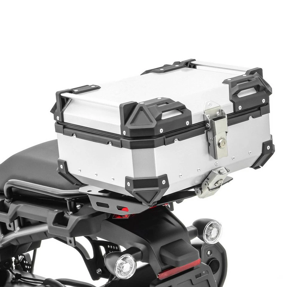 Bagtecs Topcase XB28S Motorrad Alu Aluminium 28 Liter silber