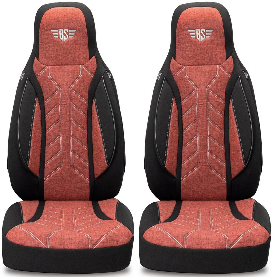 BREMER SITZBEZÜGE Autositzbezug Adria Twin Axess Supreme Plus Sports PLKT202 Schwarz Rot