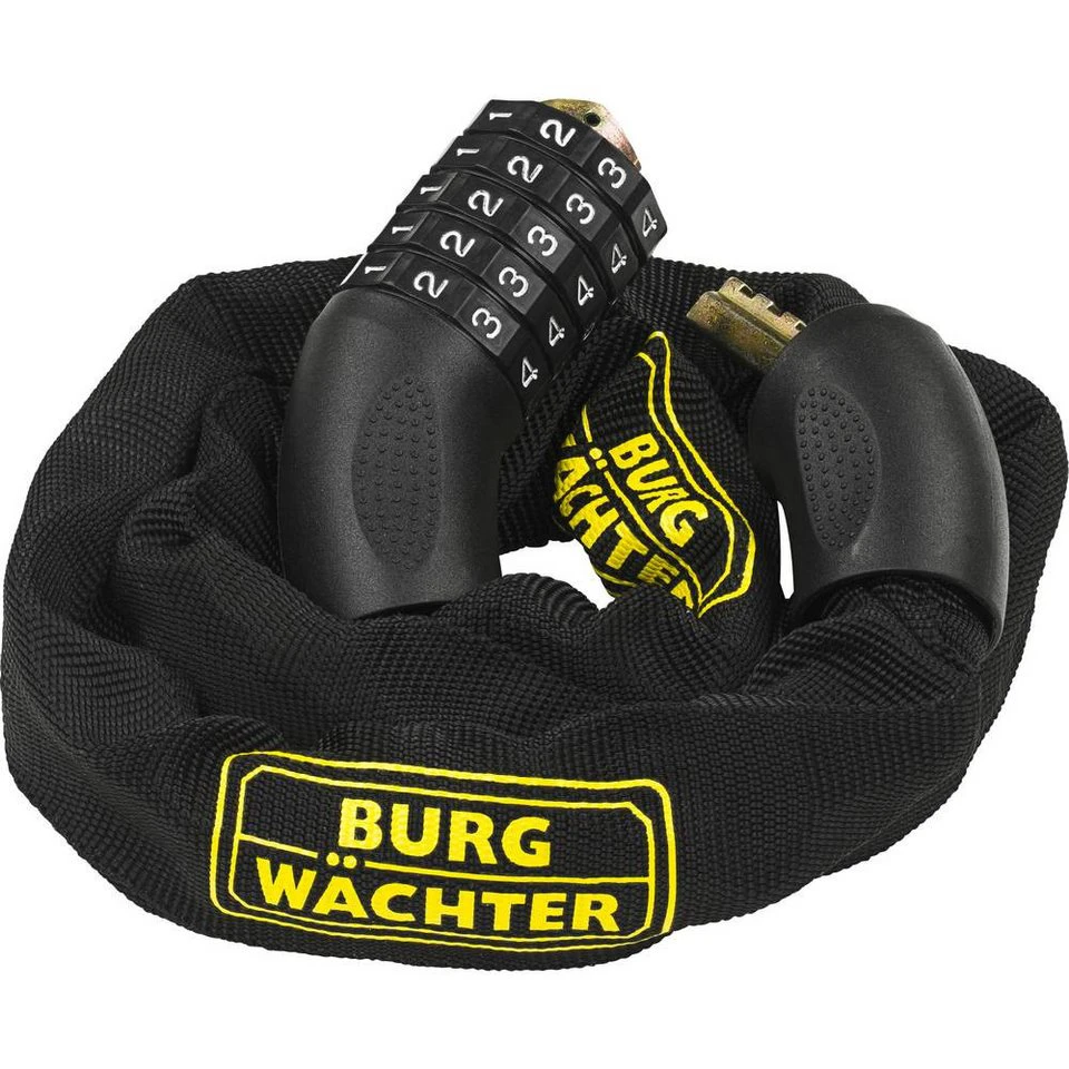 Burg Wächter Kettenschloss 280 C 90 Black 6 mm 90 cm 5-stelliger Zahlencode