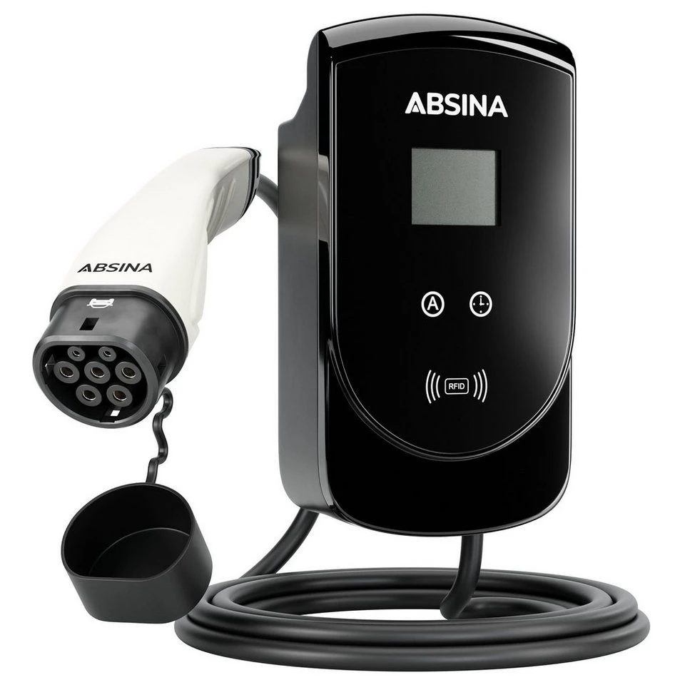 ABSINA Wallbox 11 kW mit Typ 2 Ladekabel Elektroauto Ladestation