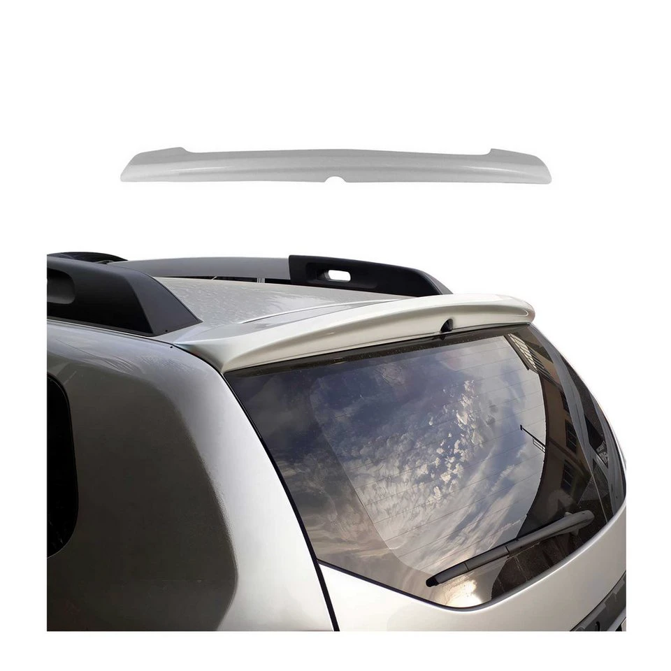 OMAC Heckstoßstange Heckspoiler Heckflügel für Dacia Duster 2010-2018 ABS Weiß 1tlg 1-St.