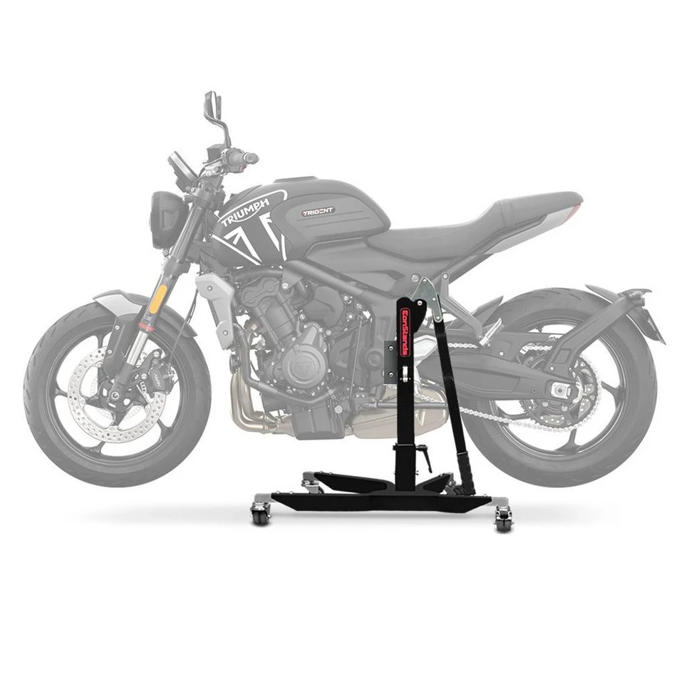 ConStands CS Power Classic-Zentralständer Triumph Trident 660 21-25 Schwarz Motorradheber