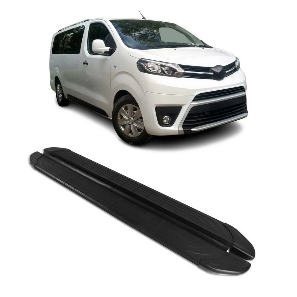 OMAC Trittbretter Toyota Proace 2017-2025 L2 L3 Aluminium 2-tlg. rutschfest