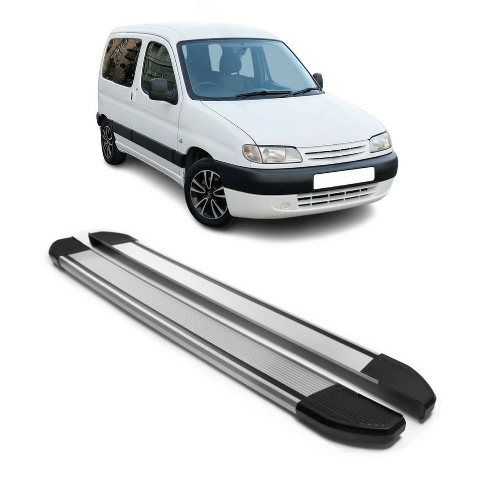 OMAC Aluminium Trittbretter Citroen Berlingo L1 1996-2008 2x rutschfest