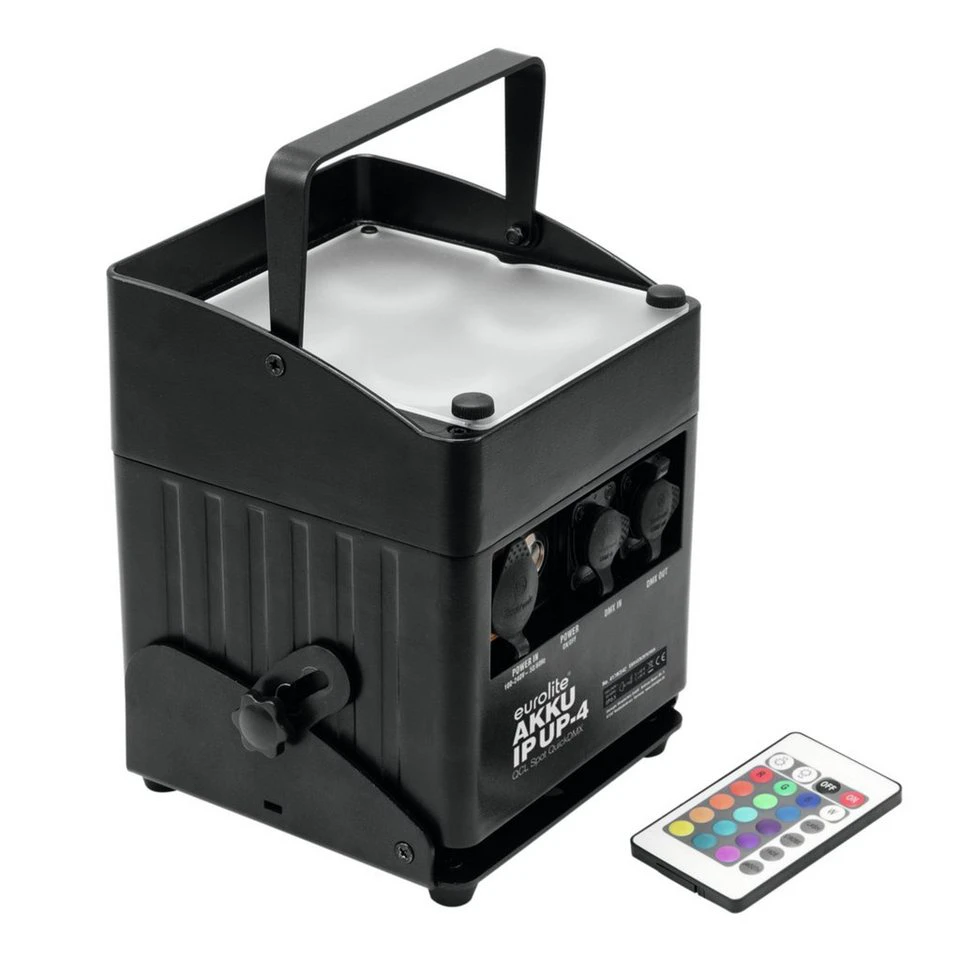 EUROLITE AKKU IP UP-4 QCL Spot QuickDMX LED Scheinwerfer IP65 4x10 W RGBW
