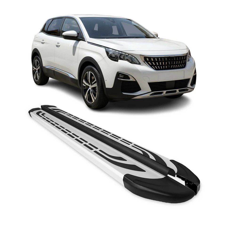 OMAC Trittbretter für Peugeot 3008 2016-2022 Aluminium 2-teilig rutschfest