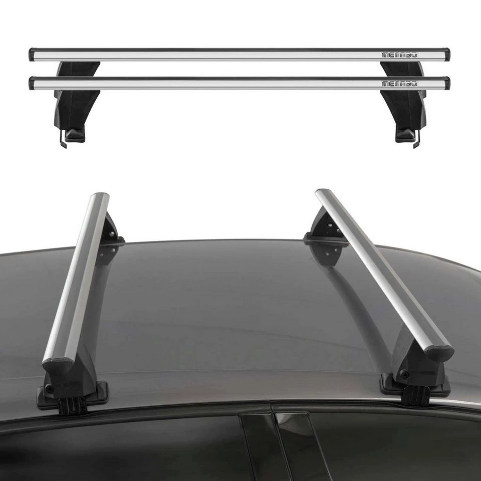 OMAC Dachträger für Opel Astra K 2016-2023 Querträger Aluminium Silber 2-St TÜV