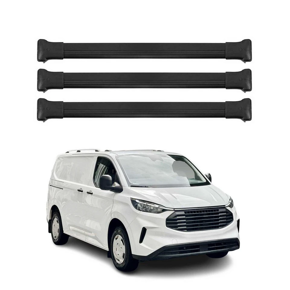 OMAC Dachträger Ford Transit Custom Tourneo Custom 2023-2025 Aluminium Schwarz 3x