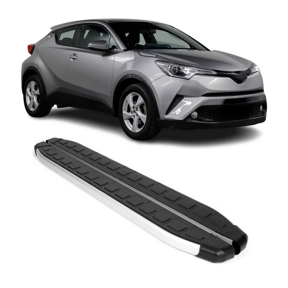 OMAC Trittbretter Toyota C-HR 2016-2023 Aluminium 2-tlg. rutschfest