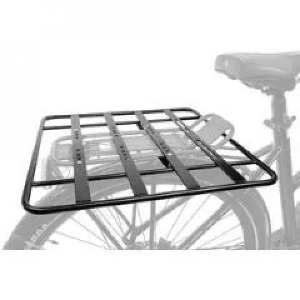 M-WAVE Racky Baseplate Gepäckträgerplatte Schwarz 30 x 15 cm