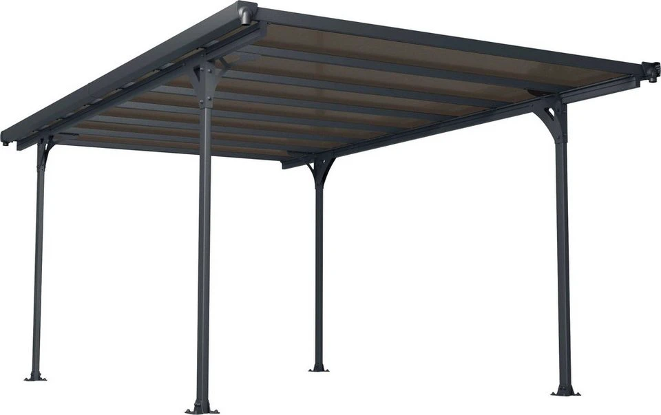 Palram - Canopia Einzelcarport Verona 297x500 cm 210 cm Einfahrtshöhe Polycarbonat-Stegplatten 6 mm
