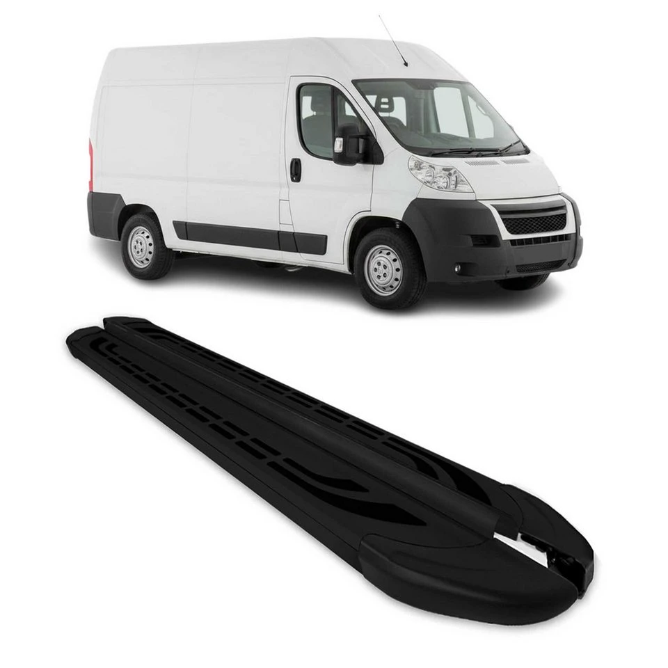 OMAC Aluminium Trittbretter Citroen Jumpy 2006-2016 L2 2-tlg. rutschfest