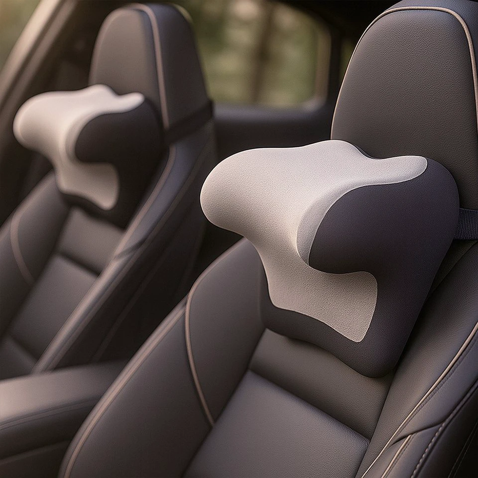 JASLIFE Autokopfstütze Auto Kopfkissen Nackenstütze mit Memory-Schaum ergonomisch