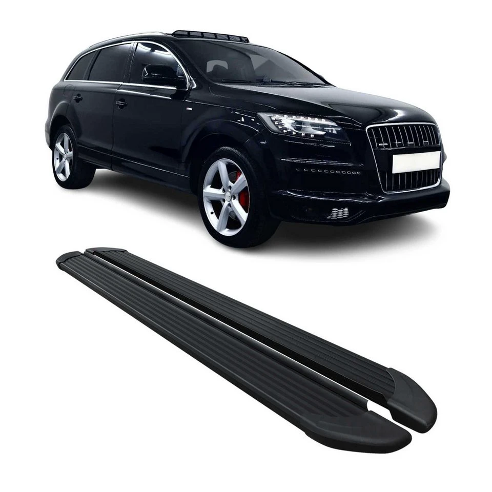 OMAC Trittbretter Audi Q7 4LB 2006-2015 Aluminium 2-tlg. rutschfest