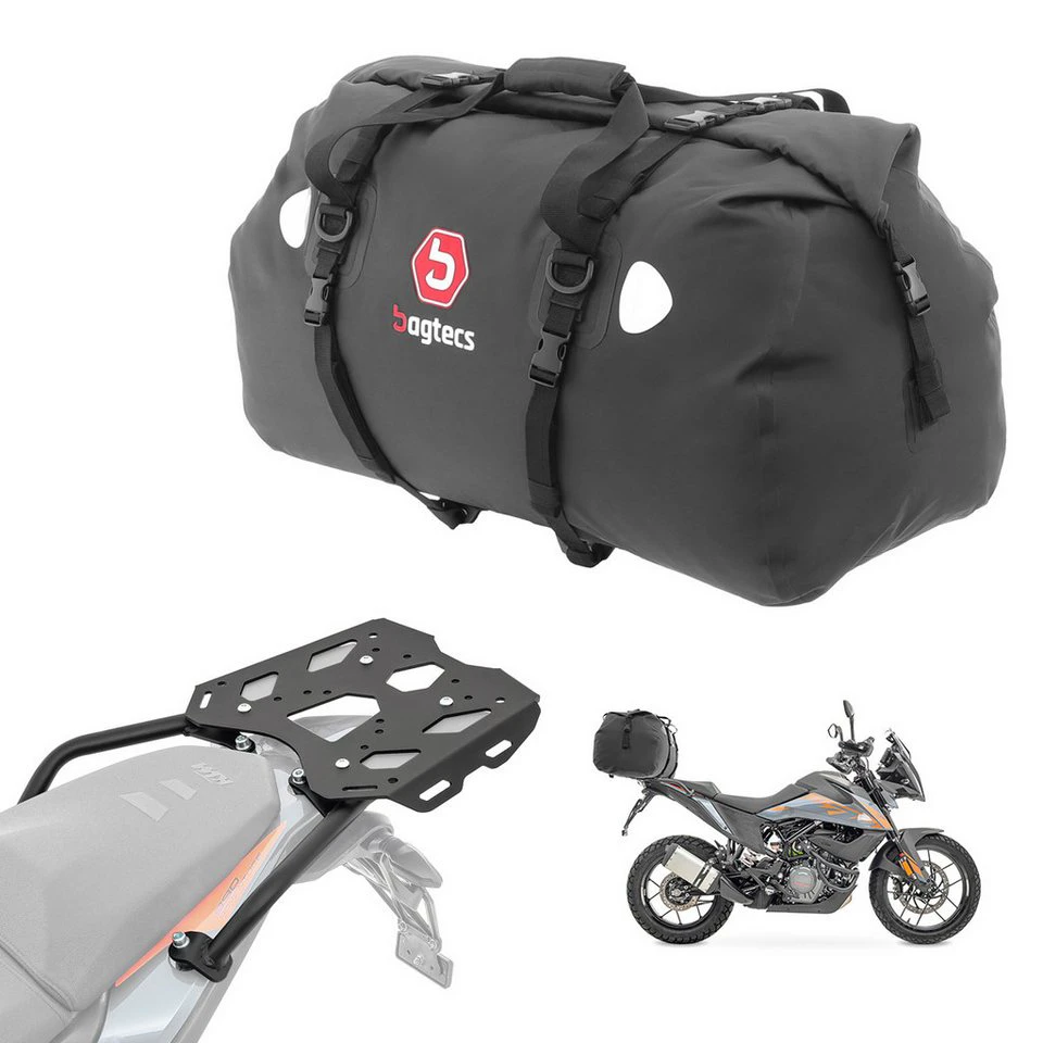 Bagtecs Topcase Set XF80 Gepäckbrücke Hecktasche KTM 390 Adventure 20-24
