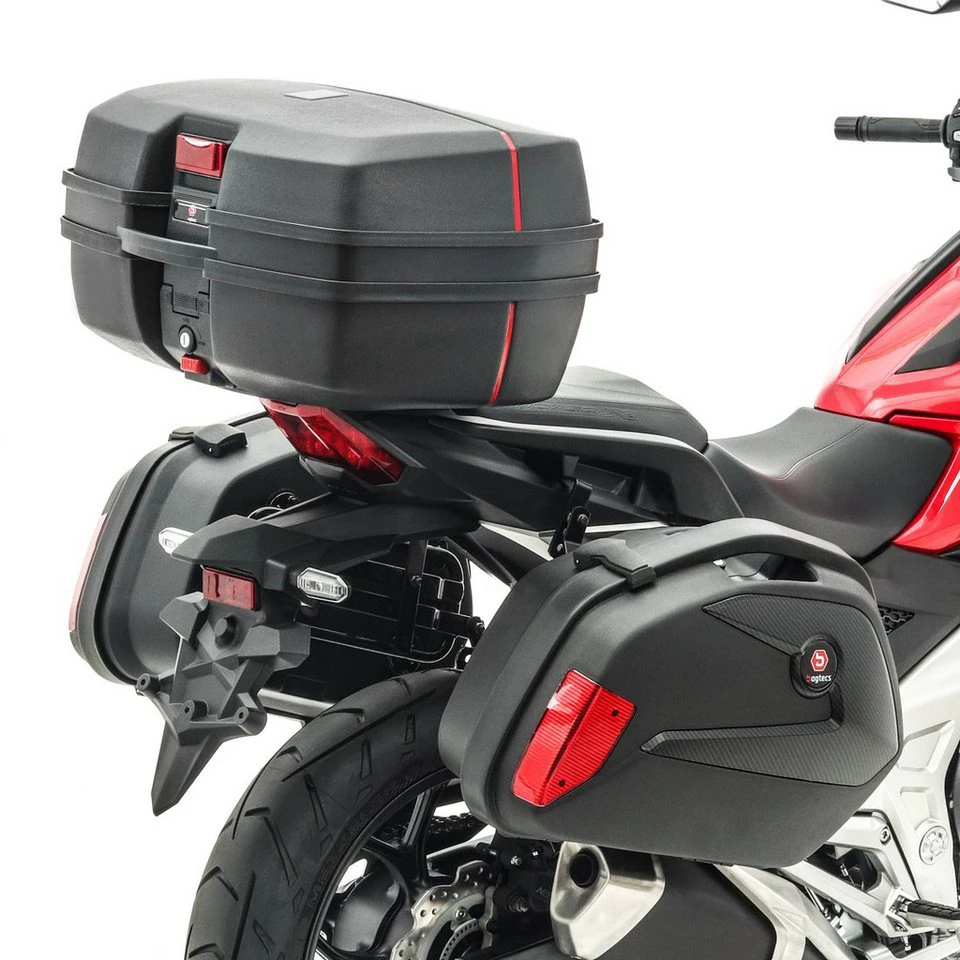 Bagtecs Topcase Set SCB8 Motorrad Koffer mit Kofferträger