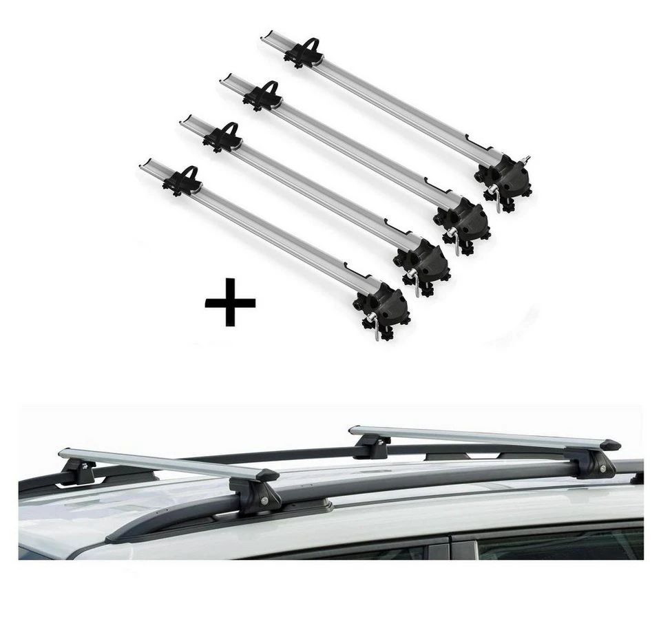 VDP Dachfahrradträger Bike Pro 4x mit Relingträger CRV120A Peugeot 307 SW 02-08