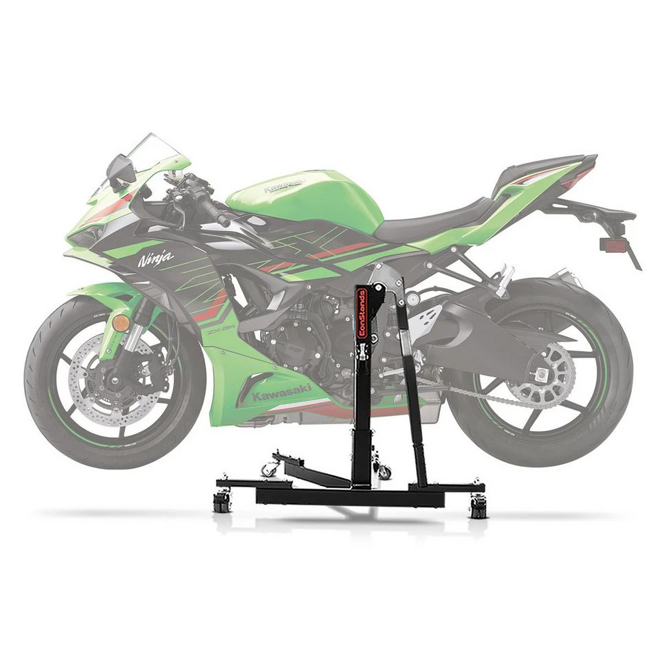 ConStands CS Power Evo Zentralständer Motorradheber Kawasaki Ninja ZX-6R 24-25 Schwarz