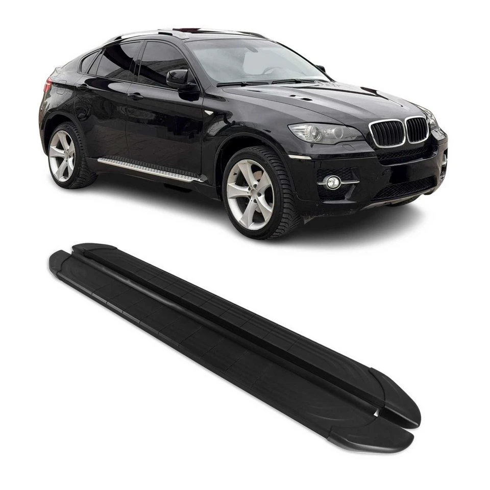 OMAC Trittbretter BMW X6 2008-2014 Aluminium 2 tlg rutschfest