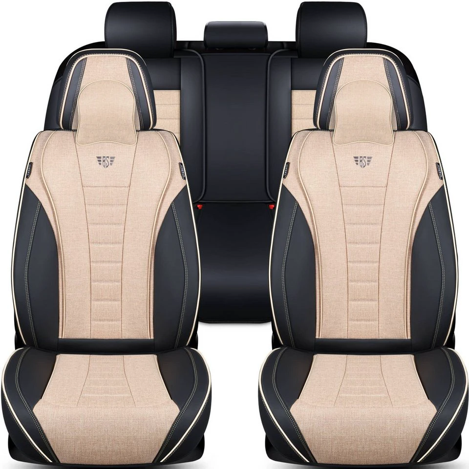 BREMER SITZBEZÜGE Autositzbezug Alfa Romeo Giulia ab 2016 FNL3 Schwarz/Beige Komplettset