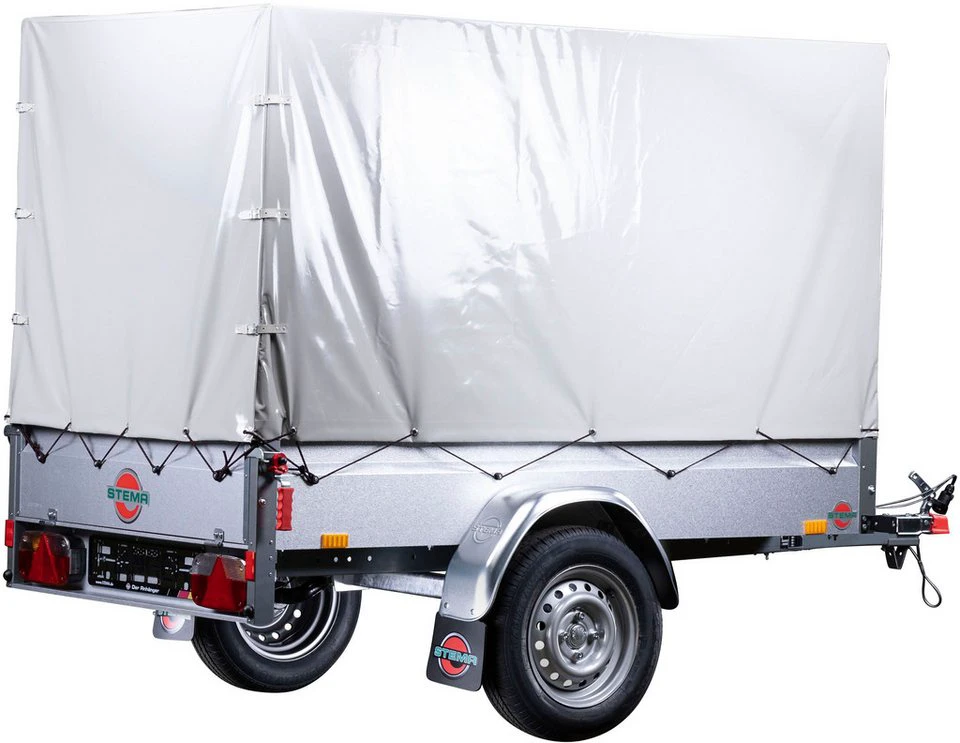 STEMA PKW-Anhänger Basic 750 mit Kippdeichsel 750 kg 592 kg 100 cm Hochplanenset