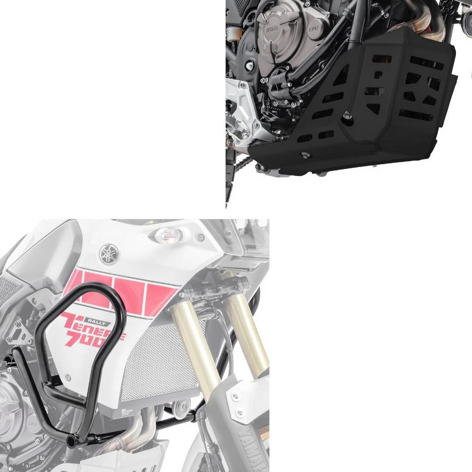 Motoguard Motor-Schutzhülle Motorschutz für Yamaha Tenere 700 21-24 Unterfahrschutz Alumin