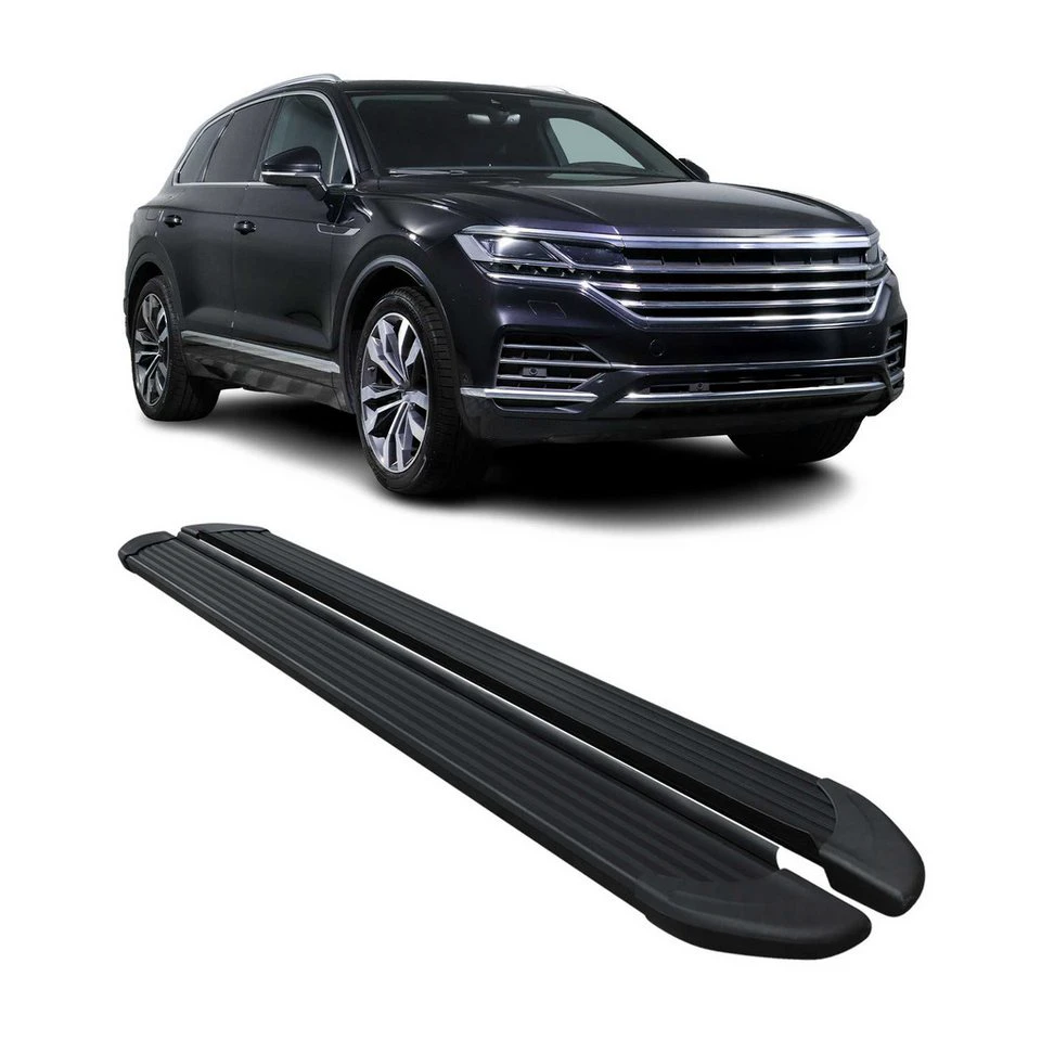 OMAC Aluminium Trittbretter VW Touareg 3 2018-2025 Schwarz ABS 2-tlg.