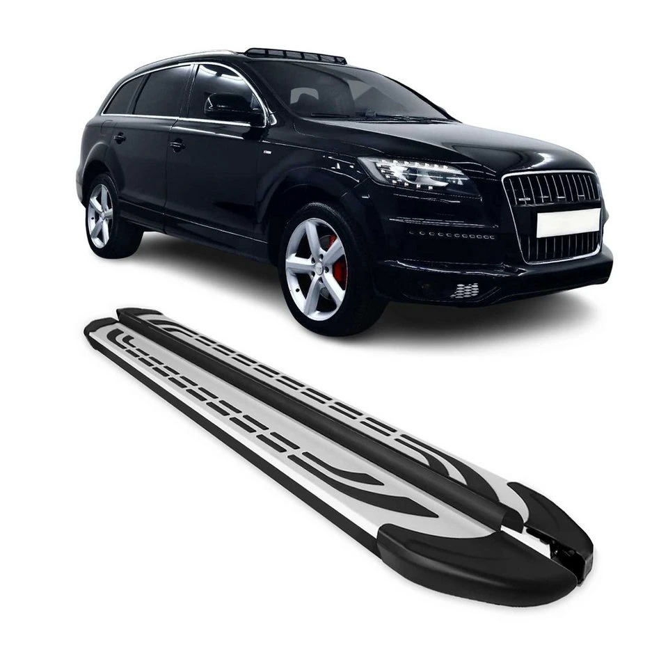 OMAC Trittbretter Audi Q7 4LB 2006-2015 Aluminium 2-teilig rutschfest