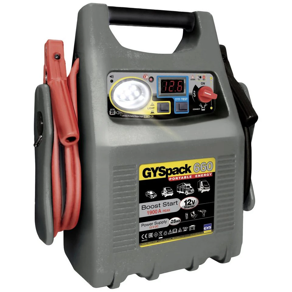 GYS Schnellstartsystem Gyspack 660 027862 Starthilfestrom 12 V 640 A Energiestation