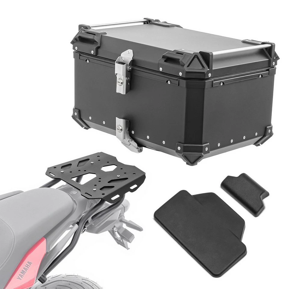 Bagtecs Topcase Set Alu Topcase + Gepäckbrücke Yamaha Tracer 7 21-24 XB6
