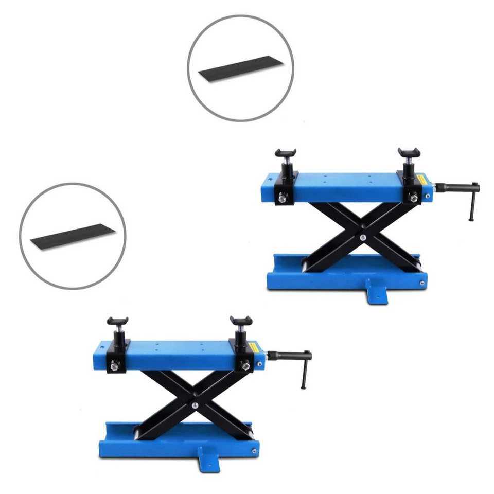 ConStands Mini-Lift Scherenheber 2x Hebebühne Gummimatte blau 500 kg