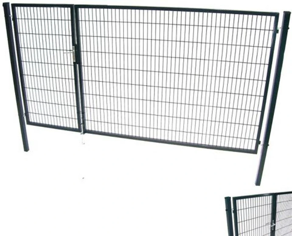 Apex Doppelflügeltor 180 x 350 cm Stahlgitter Anthrazit RAL 7016