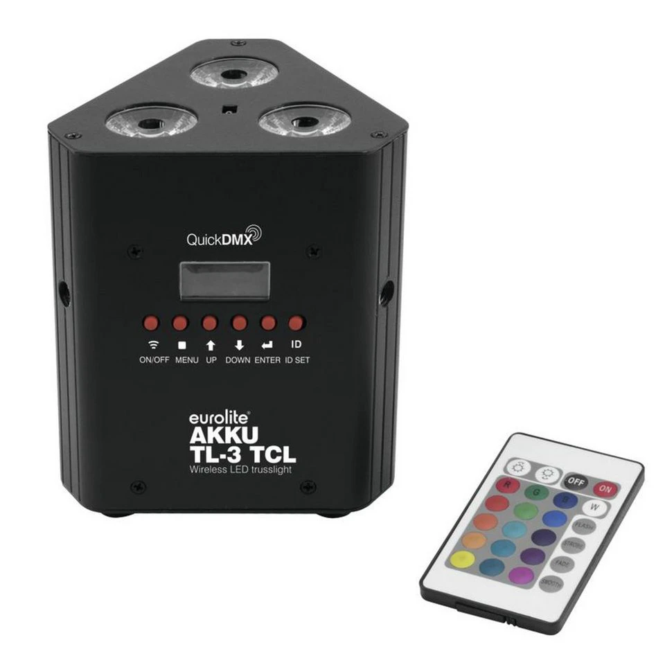 EUROLITE LED Scheinwerfer AKKU TL-3 TCL Trusslight QuickDMX 3 W RGB-LEDs