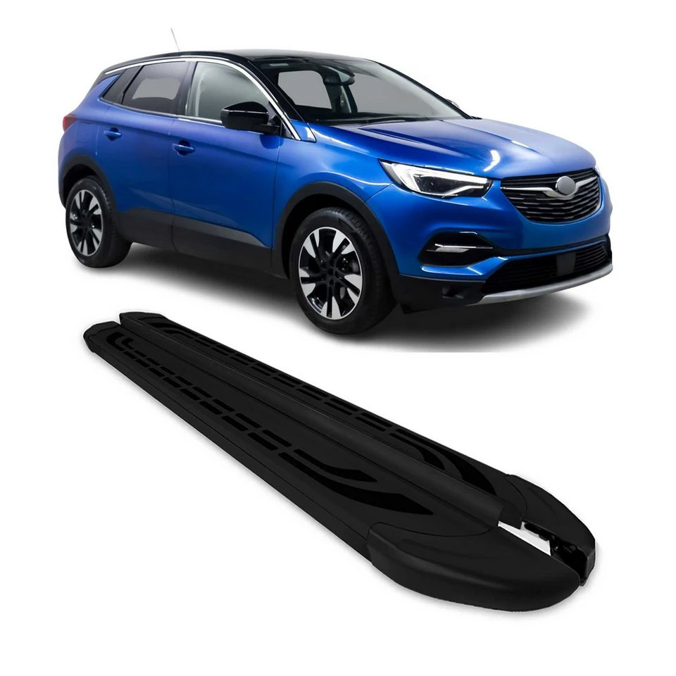 OMAC Aluminium Trittbretter Opel Grandland X 2017-2025 2-tlg. rutschfest