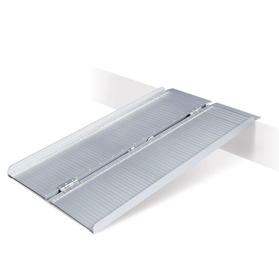 BRB-Lagertechnik Auffahrrampe Alu klappbar 1220 mm 715x35 mm geriffelt rutschfest 250 kg
