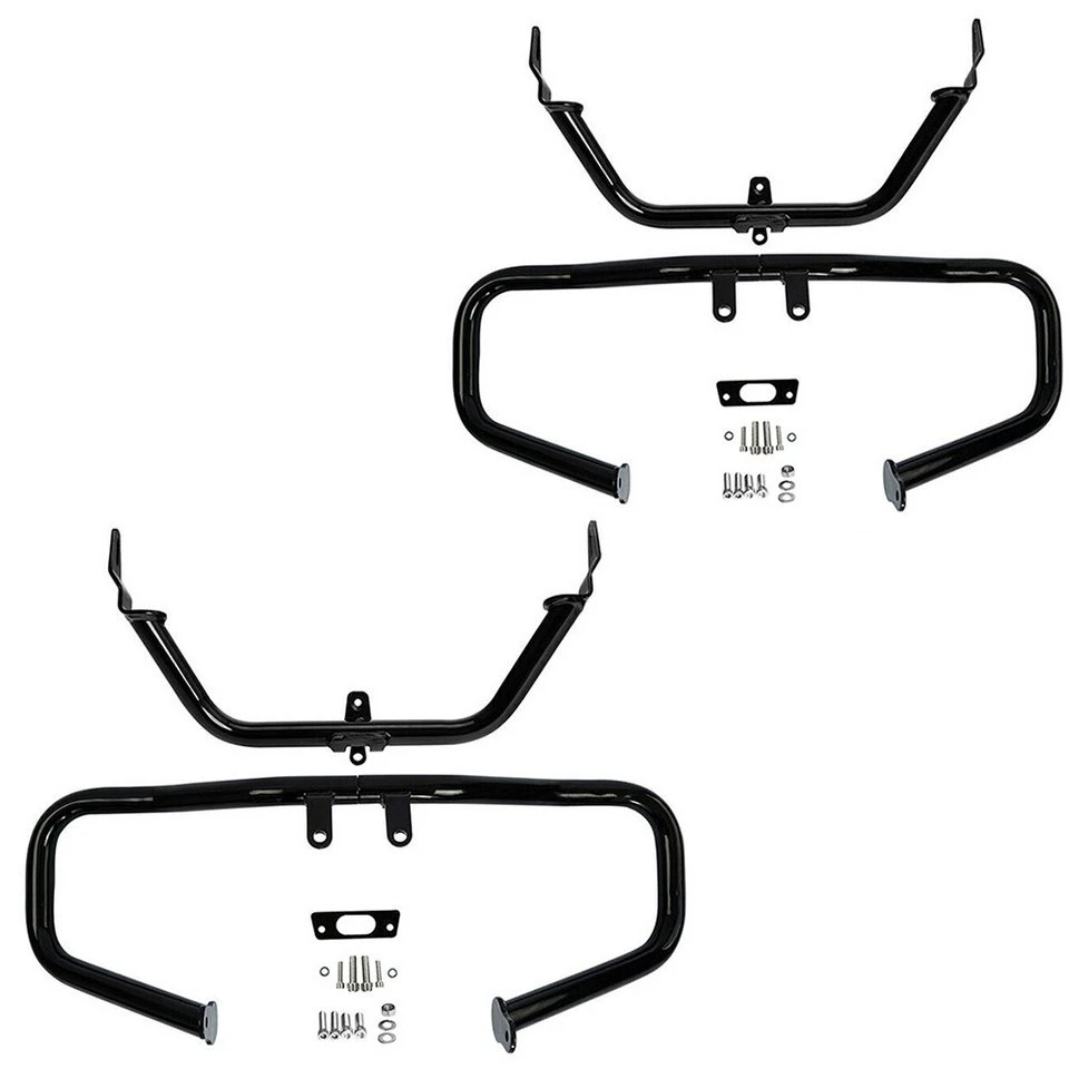 Craftride Motorschutzbügel CH6 Set 2x Chopped Harley Davidson Road Glide 15-22 schwarz