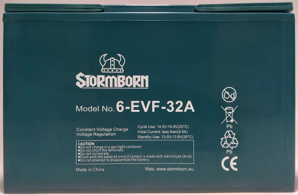 STORMBORN Blei-Gel-Akku 72V 32Ah Set 6-EVF-32A Elektromobil-Akku