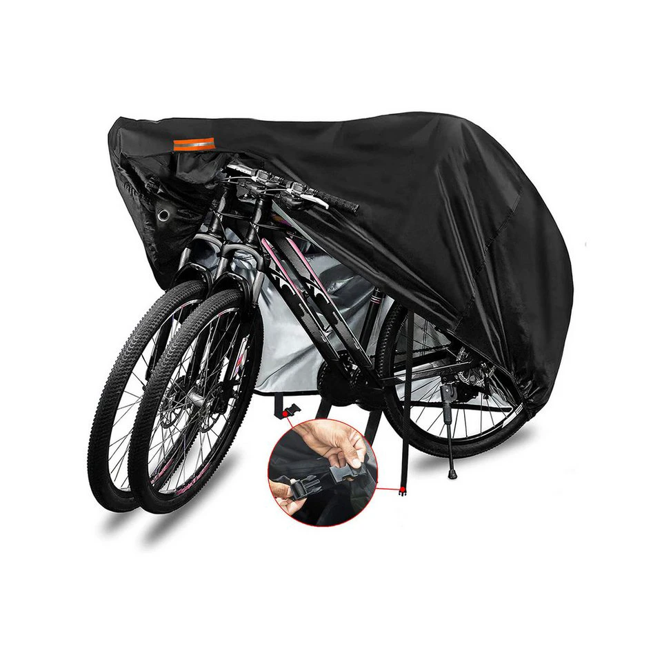 HEYHIPPO Fahrradschutzhülle Mountainbike-Abdeckung 420D Oxford-Stoff Schwarz 44×45×83 Zoll