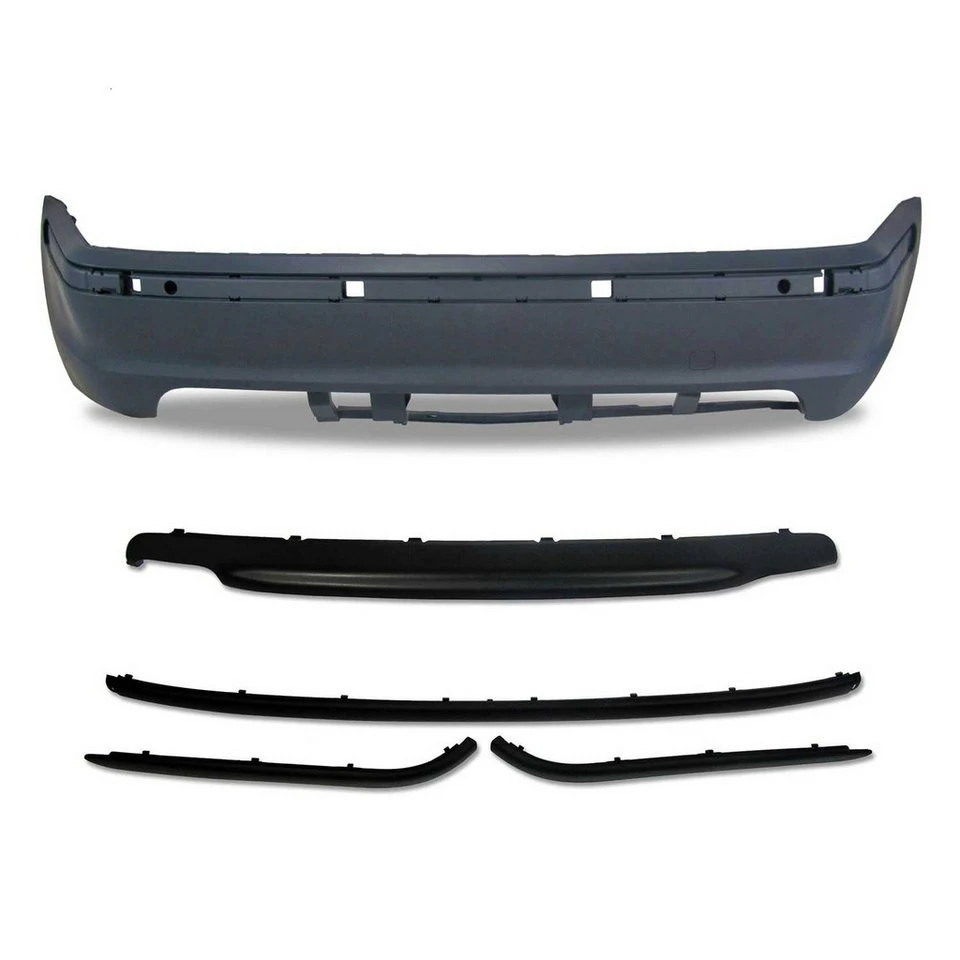 OMAC Frontstoßstange Heckstoßstange BMW 3er E46 4türer 1998-2005 Schwarz 5tlg