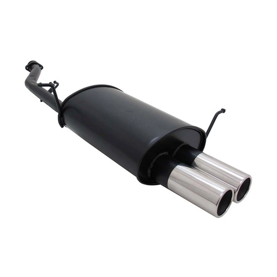 OMAC Novus Sportendschalldämpfer BMW E36 Compact 316i 2x76mm Edelstahl mit EG-Genehmigung