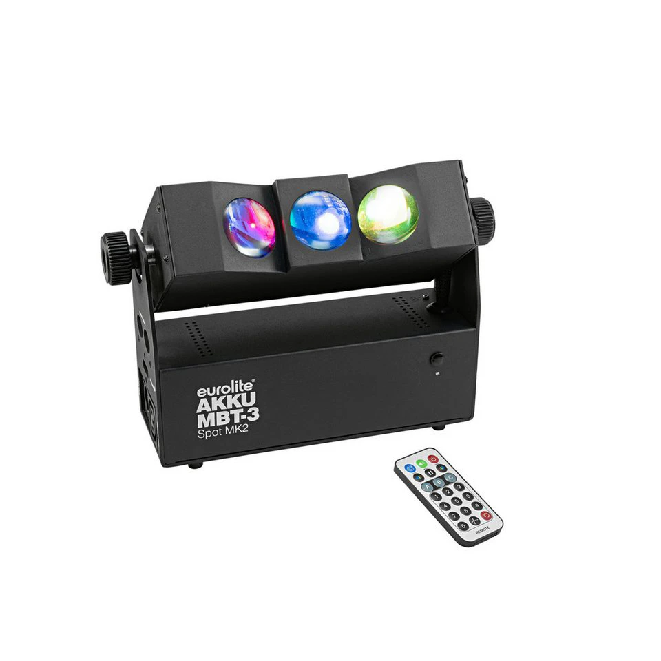 EUROLITE LED Scheinwerfer AKKU MBT-3 Spot MK2 Showeffekt