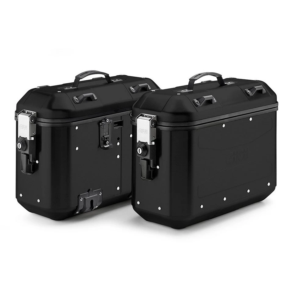 GIVI Trekker 36 Dolomiti ALU-Koffer Satz Monokey schwarz 36 L Volumen